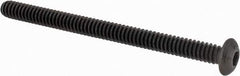Value Collection - #10-24 UNC Hex Socket Drive, Button Screw - Alloy Steel, Black Oxide Finish, Fully Threaded, 2-1/2" Length Under Head - Apex Tool & Supply