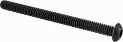Value Collection - 1/4-20 UNC Hex Socket Drive, Button Screw - Alloy Steel, Black Oxide Finish, Fully Threaded, 3-1/4" Length Under Head - Apex Tool & Supply