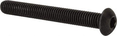 Value Collection - 1/2-13 UNC Hex Socket Drive, Button Screw - Alloy Steel, Black Oxide Finish, Fully Threaded, 4" Length Under Head - Apex Tool & Supply