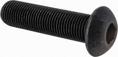 Value Collection - 1/2-20 UNF Hex Socket Drive, Button Screw - Alloy Steel, Black Oxide Finish, Fully Threaded, 2" Length Under Head - Apex Tool & Supply