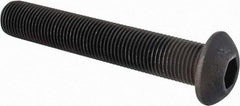 Value Collection - 1/2-20 UNF Hex Socket Drive, Button Screw - Alloy Steel, Black Oxide Finish, Fully Threaded, 3" Length Under Head - Apex Tool & Supply