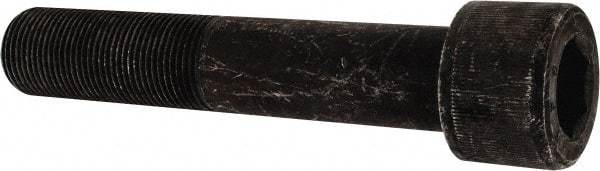 Value Collection - 1-1/8 - 12 UNF Hex Socket Drive, Socket Cap Screw - Alloy Steel, Black Oxide Finish, Partially Threaded, 6" Length Under Head - Apex Tool & Supply