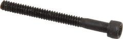 Value Collection - #4-40 UNC Hex Socket Drive, Socket Cap Screw - Alloy Steel, Black Oxide Finish, Partially Threaded, 1-1/8" Length Under Head - Apex Tool & Supply