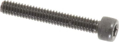 Value Collection - #5-40 UNC Hex Socket Drive, Socket Cap Screw - Alloy Steel, Black Oxide Finish, Fully Threaded, 7/8" Length Under Head - Apex Tool & Supply