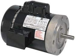 US Motors - 1/2 hp, TEFC Enclosure, No Thermal Protection, 1,725 RPM, 115/230 Volt, 60 Hz, Single Phase Permanent Split Capacitor (PSC) Motor - Size 56C Frame, C-Face Mount, 1 Speed, Ball Bearings, 9.0/4.5 Full Load Amps, B Class Insulation, Reversible - Apex Tool & Supply