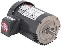 US Motors - 1/3 hp, TEFC Enclosure, No Thermal Protection, 1,140 RPM, 208-230/460 Volt, 60 Hz, Three Phase Energy Efficient Motor - Size 56C Frame, C-Face Mount, 1 Speed, Ball Bearings, 1.6-1.6/0.80 Full Load Amps, B Class Insulation, Reversible - Apex Tool & Supply