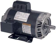 US Motors - 7-1/2 hp, ODP Enclosure, 3,480 RPM, 230 Volt, 60 Hz, Industrial Electric AC/DC Motor - Size 213 Frame, Horizontal-Footed Mount, 1 Speed, Ball Bearings, 30.4 Full Load Amps, F Class Insulation - Apex Tool & Supply