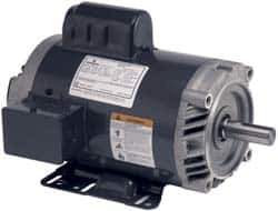 US Motors - 5 hp, ODP Enclosure, 3,520 RPM, 230 Volt, 60 Hz, Industrial Electric AC/DC Motor - Size 184 Frame, Horizontal-Footed Mount, 1 Speed, Ball Bearings, 19.6 Full Load Amps, F Class Insulation - Apex Tool & Supply