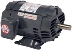 US Motors - 3 hp, ODP Enclosure, No Thermal Protection, 1,175 RPM, 230/460 Volt, 60 Hz, Three Phase Premium Efficient Motor - Size 213T Frame, Rigid Mount, 1 Speed, Ball Bearings, 8.8/4.4 Full Load Amps, F Class Insulation - Apex Tool & Supply