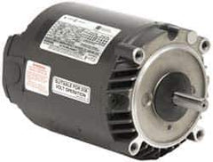 US Motors - 1/2 hp, ODP Enclosure, No Thermal Protection, 1,725 RPM, 208-230/460 Volt, 60 Hz, Polyphase Motor - Size 56C Frame, C-Face Mount, 1 Speed, Ball Bearings, 1.98-1.9/.98 Full Load Amps, B Class Insulation - Apex Tool & Supply