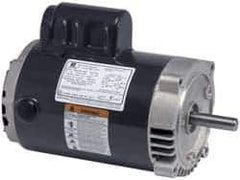 US Motors - 1 hp, ODP Enclosure, No Thermal Protection, 1,725 RPM, 115/208-230 Volt, 60 Hz, Industrial Electric AC/DC Motor - Size 56 Frame, C-Face Mount, 1 Speed, Ball Bearings, 14.8/7.5-7.3 Full Load Amps, B Class Insulation, CCW Lead End Rev - Apex Tool & Supply