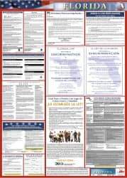 NMC - 24" Wide x 40" High Laminated Paper Labor Law Information Poster - Florida Jurisdiction, 0.03" Thick, Spanish - Apex Tool & Supply