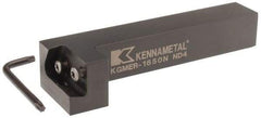 Kennametal - KGME, Right Hand, Indexable Grooving Tool Holder - 25.4mm Shank Height, 25.4mm Shank Width, 140.4mm OAL - Apex Tool & Supply