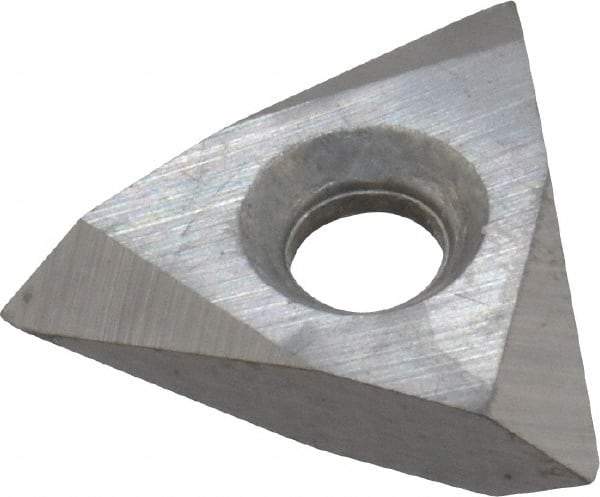 Interstate - TNMC32 60° V Grade C550 Internal/External On Edge Threading Insert - Uncoated, 8-36" External TPI, 8-20" Internal TPI, 3/8" Inscribed Circle, Neutral Cut - Apex Tool & Supply