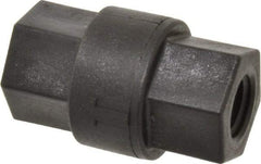 Specialty Mfr - 1/4" Polypropylene Check Valve - Inline, FNPT x FNPT, 125 WOG - Apex Tool & Supply