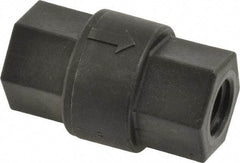 Specialty Mfr - 1/4" Polypropylene Check Valve - Inline, FNPT x FNPT, 125 WOG - Apex Tool & Supply