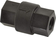 Specialty Mfr - 1/4" Polypropylene Check Valve - Inline, FNPT x FNPT, 125 WOG - Apex Tool & Supply