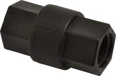 Specialty Mfr - 1/2" Polypropylene Check Valve - Inline, FNPT x FNPT, 125 WOG - Apex Tool & Supply