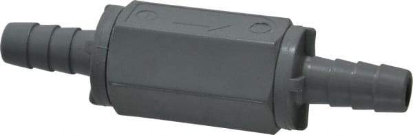 Specialty Mfr - 3/8" PVC Check Valve - Inline, Barb x Barb, 125 WOG - Apex Tool & Supply