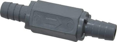 Specialty Mfr - 1/2" PVC Check Valve - Inline, Barb x Barb, 125 WOG - Apex Tool & Supply