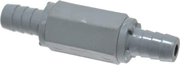 Specialty Mfr - 1/2" PVC Check Valve - Inline, Barb x Barb, 125 WOG - Apex Tool & Supply
