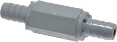 Specialty Mfr - 1/2" PVC Check Valve - Inline, Barb x Barb, 125 WOG - Apex Tool & Supply