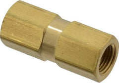 Specialty Mfr - 1/8" Brass Check Valve - Inline, FNPT x FNPT, 500 WOG - Apex Tool & Supply