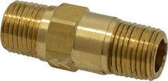 Specialty Mfr - 1/8" Brass Check Valve - Inline, MNPT x MNPT, 500 WOG - Apex Tool & Supply