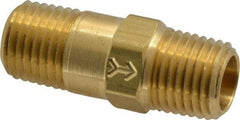 Specialty Mfr - 1/4" Brass Check Valve - Inline, MNPT x MNPT, 500 WOG - Apex Tool & Supply