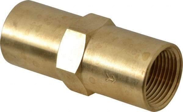 Specialty Mfr - 3/4" Brass Check Valve - Inline, FNPT x FNPT, 500 WOG - Apex Tool & Supply