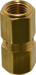 Specialty Mfr - 1/4" Brass Check Valve - Inline, FNPT x FNPT, 1,200 WOG - Apex Tool & Supply