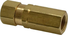 Specialty Mfr - 3/8" Brass Check Valve - Inline, FNPT x FNPT, 3,000 WOG - Apex Tool & Supply