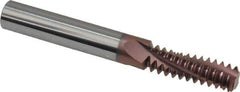Carmex - 5/8-11 UNC, 3/8" Cutting Diam, 3 Flute, Solid Carbide Helical Flute Thread Mill - Internal Thread, 1.14" LOC, 3" OAL, 3/8" Shank Diam - Apex Tool & Supply