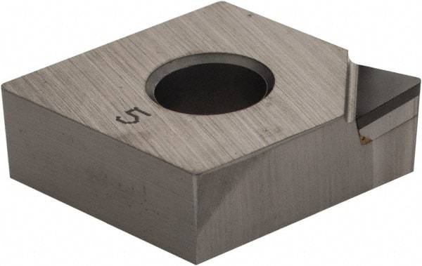 Iscar - CNMA431 D Grade ID5 Polycrystalline Diamond (PCD) Turning Insert - Uncoated, 80° Diamond, 1/2" Inscr Circle, 3/16" Thick, 1/64" Corner Radius - Apex Tool & Supply