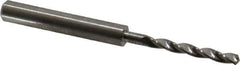 M.A. Ford - 3.2mm 150° Solid Carbide Jobber Drill - Bright Finish, Right Hand Cut, Parabolic Flute, Straight Shank, 66mm OAL, Standard Point - Apex Tool & Supply
