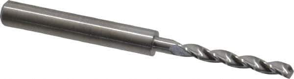 M.A. Ford - 3.4mm 150° Solid Carbide Jobber Drill - Bright Finish, Right Hand Cut, Parabolic Flute, Straight Shank, 66mm OAL, Standard Point - Apex Tool & Supply