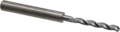 M.A. Ford - 3.4mm 150° Solid Carbide Jobber Drill - Bright Finish, Right Hand Cut, Parabolic Flute, Straight Shank, 66mm OAL, Standard Point - Apex Tool & Supply