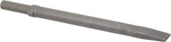 Ingersoll-Rand - 1" Head Width, 12" OAL, Flat Chisel - Round Drive, Round Shank, Steel - Apex Tool & Supply