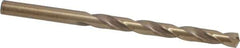 Hertel - Letter E (1/4) 135° Cobalt Jobber Drill - Oxide/Gold Finish, Right Hand Cut, Spiral Flute, Straight Shank, 4" OAL, Split Point - Apex Tool & Supply
