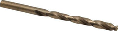 Hertel - 17/64" 135° Cobalt Jobber Drill - Oxide/Gold Finish, Right Hand Cut, Spiral Flute, Straight Shank, 4-1/8" OAL, Split Point - Apex Tool & Supply