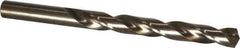 Hertel - 7/16" 135° Cobalt Jobber Drill - Oxide/Gold Finish, Right Hand Cut, Spiral Flute, Straight Shank, 5-1/2" OAL, Split Point - Apex Tool & Supply