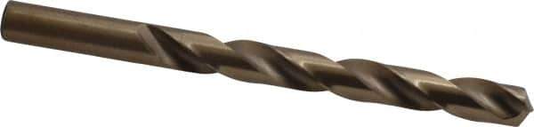 Hertel - 29/64" 135° Cobalt Jobber Drill - Oxide/Gold Finish, Right Hand Cut, Spiral Flute, Straight Shank, 5-5/8" OAL, Split Point - Apex Tool & Supply