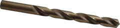 Hertel - 29/64" 135° Cobalt Jobber Drill - Oxide/Gold Finish, Right Hand Cut, Spiral Flute, Straight Shank, 5-5/8" OAL, Split Point - Apex Tool & Supply