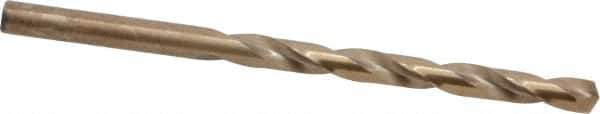 Hertel - #1 135° Cobalt Jobber Drill - Oxide/Gold Finish, Right Hand Cut, Spiral Flute, Straight Shank, 3-7/8" OAL, Split Point - Apex Tool & Supply