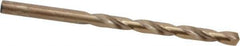 Hertel - #1 135° Cobalt Jobber Drill - Oxide/Gold Finish, Right Hand Cut, Spiral Flute, Straight Shank, 3-7/8" OAL, Split Point - Apex Tool & Supply