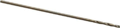 Hertel - #76 135° Cobalt Jobber Drill - Oxide/Gold Finish, Right Hand Cut, Spiral Flute, Straight Shank, 7/8" OAL, Split Point - Apex Tool & Supply