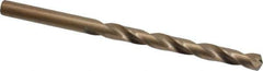Hertel - Letter A 135° Cobalt Jobber Drill - Oxide/Gold Finish, Right Hand Cut, Spiral Flute, Straight Shank, 3-7/8" OAL, Split Point - Apex Tool & Supply