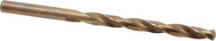 Hertel - Letter D 135° Cobalt Jobber Drill - Oxide/Gold Finish, Right Hand Cut, Spiral Flute, Straight Shank, 4" OAL, Split Point - Apex Tool & Supply