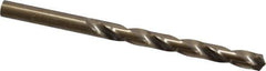 Hertel - Letter I 135° Cobalt Jobber Drill - Oxide/Gold Finish, Right Hand Cut, Spiral Flute, Straight Shank, 4-1/8" OAL, Split Point - Apex Tool & Supply