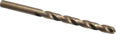 Hertel - Letter J 135° Cobalt Jobber Drill - Oxide/Gold Finish, Right Hand Cut, Spiral Flute, Straight Shank, 4-1/8" OAL, Split Point - Apex Tool & Supply